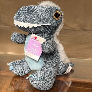 Medium Fuzzy T-Rex Plush Tyrannosaurus TRex Dinosaur Blue 11" Way To Celebrate